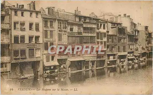 Cartes postales VERDUN-Les Maisons dur la Meuse