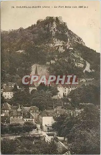 Cartes postales SALINS LES BAINS(Jura)-le Fort Belin