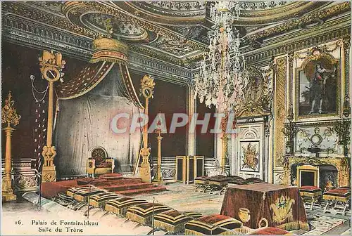 Cartes postales Palais de Fontainebleau-Salle du Trone