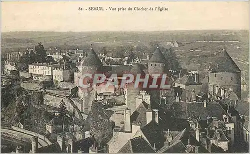 Ansichtskarte AK SEMUR-Vue prise du Clocher de l'Eglise