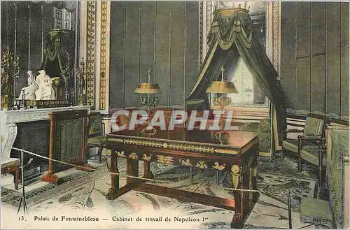 Cartes postales Palais de Fontainebleau-Cabinet de travail de Napoleon I er