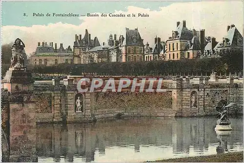 Ansichtskarte AK Palais de Fontainebleau-bassins des Cascades et le Palais