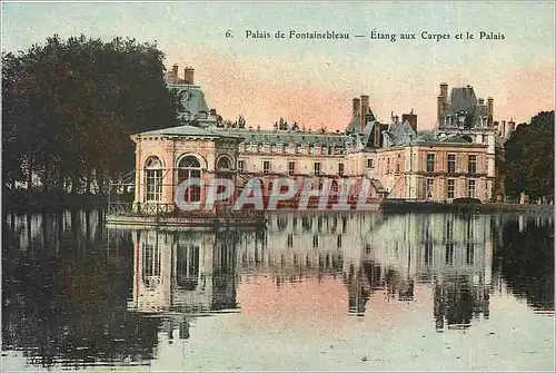 Ansichtskarte AK Palais de Fontainebleau-Etang aux Carpes et le Palais