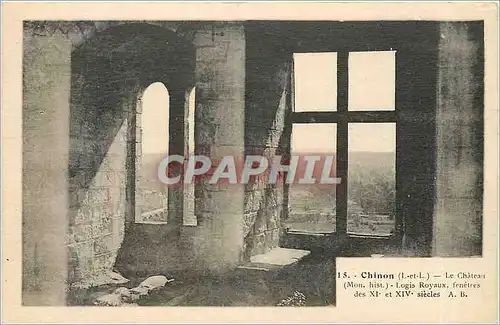 Cartes postales Chinon L et L Le Chateau Mon hist Logis Royaux