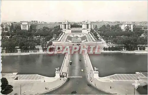 Cartes postales moderne Paris Palais de Chaillot vu de la Tour Eiffel