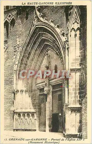 Cartes postales Grenade sur Garonne Portail de l'Eglise