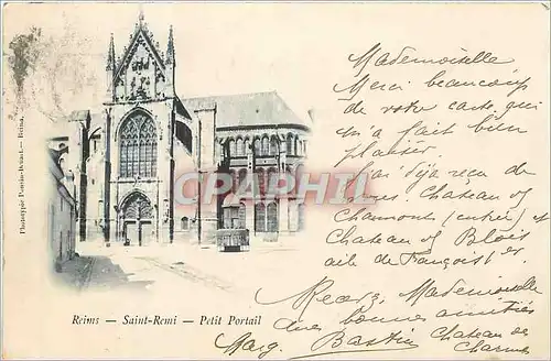 Cartes postales Reims Saint Remi Petit Portail Carte 1900