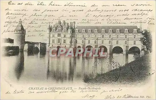 Ansichtskarte AK Chateau de Chenonceaux Facade Occidentale