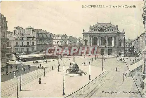 Cartes postales Montpellier Place de la Comedie