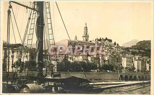 Ansichtskarte AK Cote d'Azur  Menton Bateau