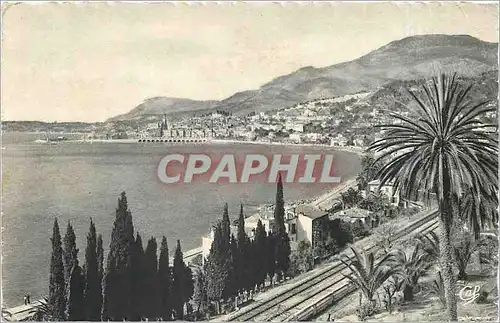 Cartes postales Menton Vue prise de la Frontiere