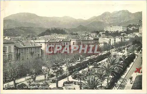 Cartes postales Menton Le Jardin Public