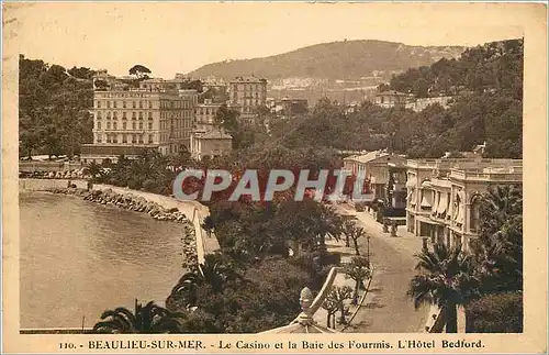 Cartes postales Beaulieu sur Mer Le Casino et la Baie des Fournis L'Hotel Bedford