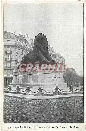 Cartes postales Petit Journal Paris Le Lion de Belfort