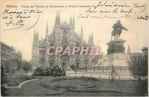 Cartes postales Milano Piazza del Duomo