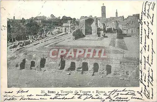 Cartes postales Roma Tempio di Venere e Roma