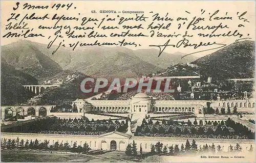 Cartes postales Genova Camposanto