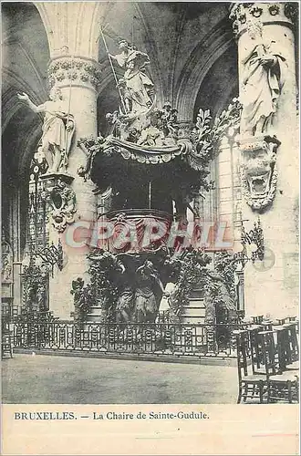 Cartes postales Bruxelles La Chaire de Sainte Gudule
