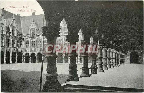 Cartes postales Liege Cour Palais de Just