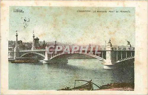 Cartes postales Liege Exposition Le Nouveau Pont de Fragnee