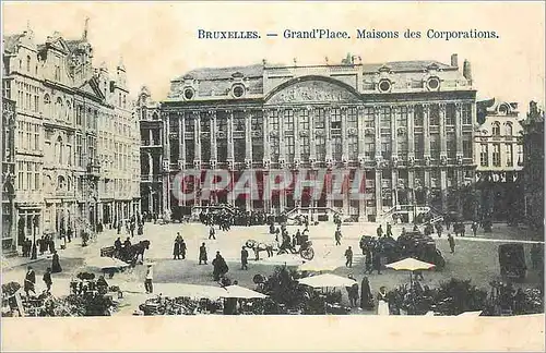 Cartes postales Bruxelles Grand Place Maisons des Corporations