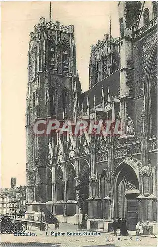 Cartes postales Bruxelles L'Eglise Sainte Gudule