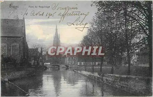 Cartes postales Bruges Pont du Beguinage