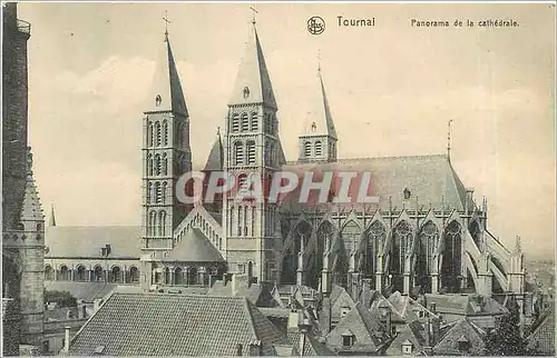 Cartes postales Tournai Panorama de la Cathedrale