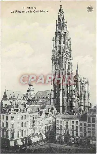 Cartes postales Anvers La Fleche de la Cathedrale