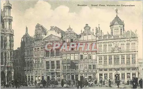 Cartes postales Bruxelles Grand Place Maisons des Corporations