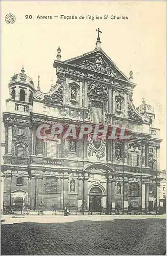 Cartes postales Anvers Facade de l'Eglise St Charles