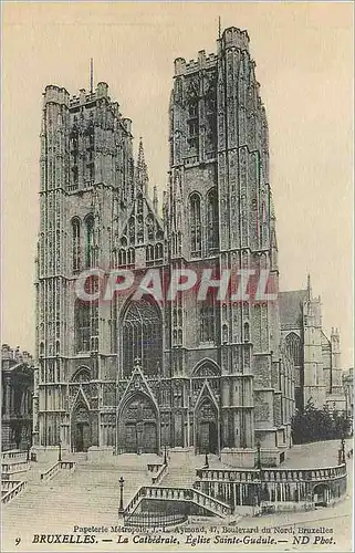 Cartes postales Bruxelles La Cathedrale Eglise Sainte Gudule
