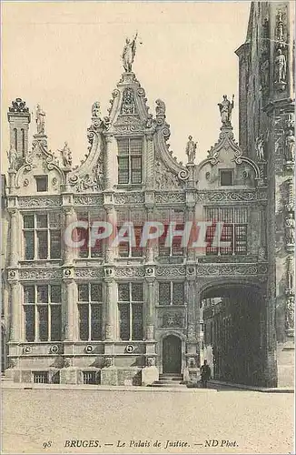 Cartes postales Bruges Le Palais de Justice