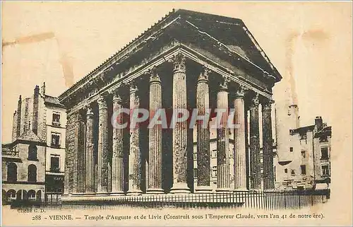 Cartes postales Vienne Temple d'Auguste et de Livie