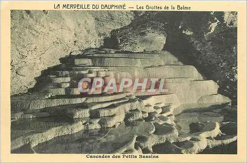 Ansichtskarte AK La Merveille du Dauphine Les Grottes de la Balme Cascades des Petits Bassins