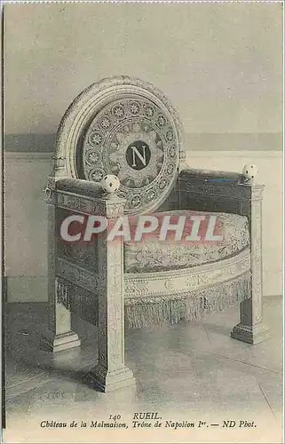 Cartes postales Rueil Chateau de la Malmaison Trone de Napoleon