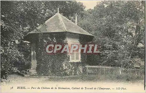 Ansichtskarte AK Rueil Parc du Chateau de la Malmaison Cabinet de Travail de l'Empereur