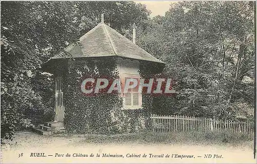 Cartes postales Rueil Parc du Chateau de la Malmaison Cabinet de Travail de l'Empereur