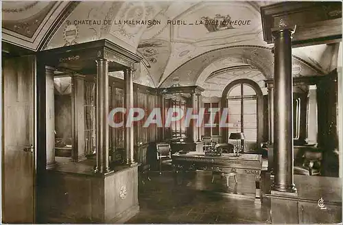 Cartes postales Chateau de la Malmaison Rueil La Bibliotheque