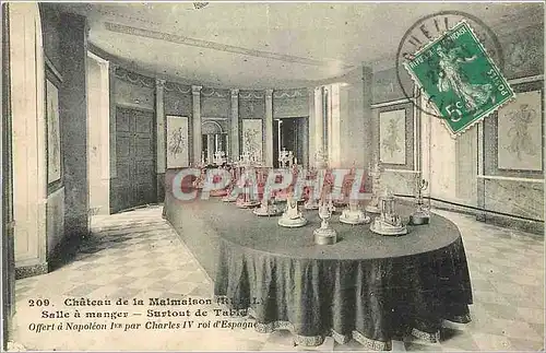 Ansichtskarte AK Chateau de la Malmaison Salle a manger Surtout de Table