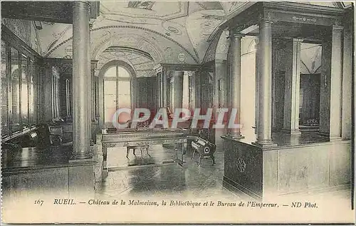 Cartes postales Rueil Chateau de la Malmaison la Bibliotheque et le Bureau de l'Empereur
