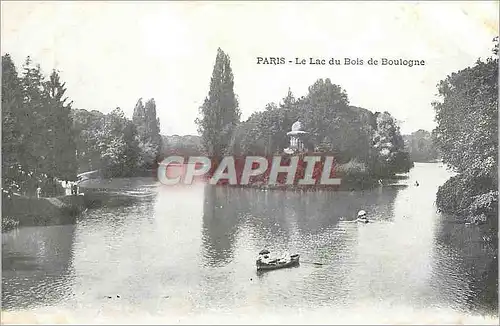 Cartes postales Paris Le Lac du Bois de Boulogne