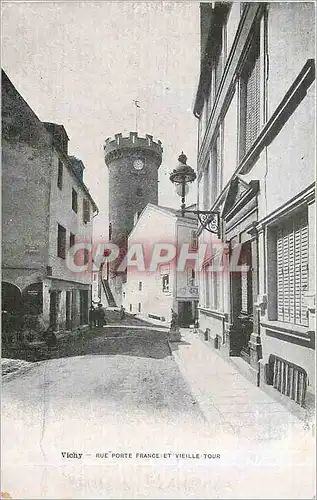 Cartes postales Vichy Rue Porte France et Vieille Tour
