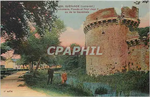 Cartes postales Guerande Loire Inf Promenade Fosses et Tour Jean V ou de la Gaudinais