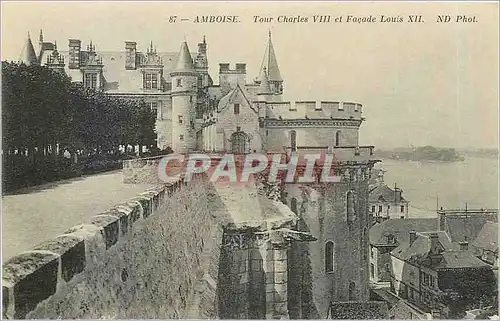 Ansichtskarte AK Amboise Tour Charles VIII et Facade XII