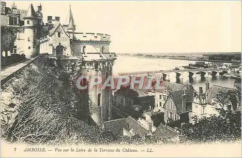 Ansichtskarte AK Amboise Vue sur la Loire de la Terrasse du Chateau