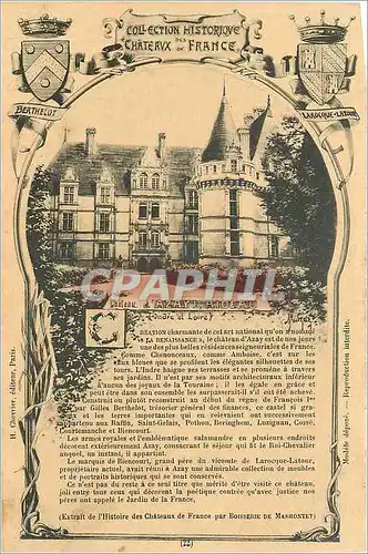 Cartes postales Chateau Azay le Rideau