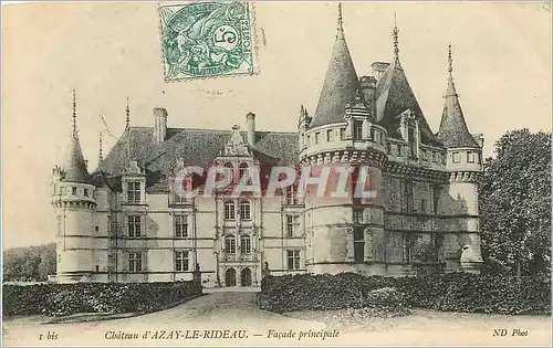 Ansichtskarte AK Chateau d'Azay le Rideau Facade Principale