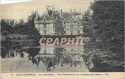 Ansichtskarte AK Azay le Rideau Le Chateau Vue Orientale et l'Indre en Amont