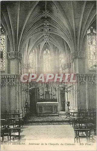 Cartes postales Amboise Interieur de la Chapelle du Chateau
